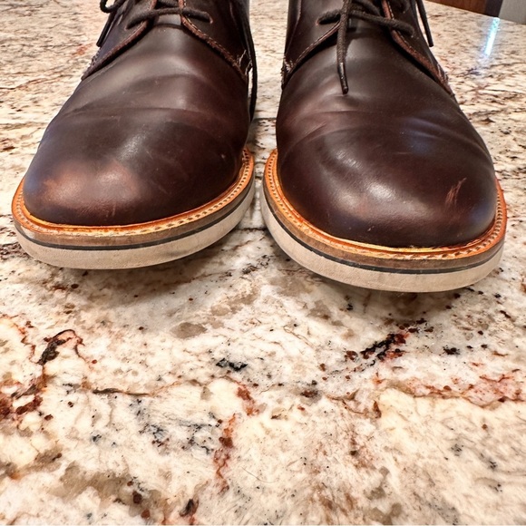Clark’s Men's Brown Leather Oxford Shoes size 12 business casual comfort lace - Picture 2 of 10